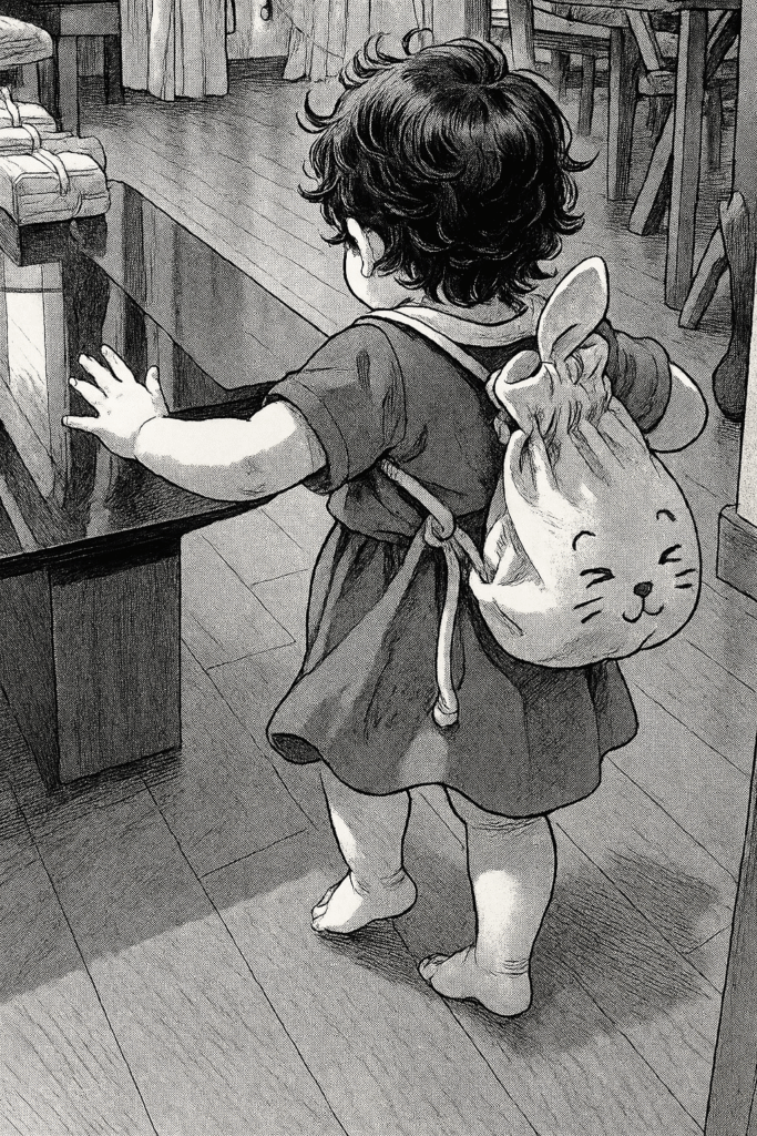 １歳の誕生日に一升餅やりました。